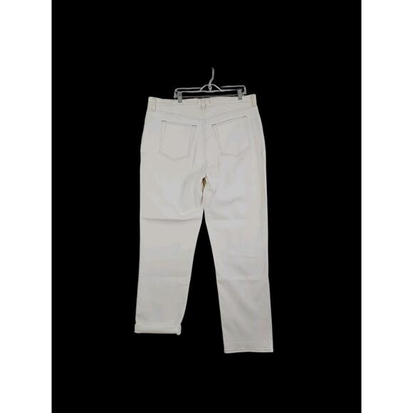 ABERCROMBIE & FITCH~Woman Plus Sz 35/20~Ivory Curve Love The 90s Straight Jeans. - Picture 13 of 16